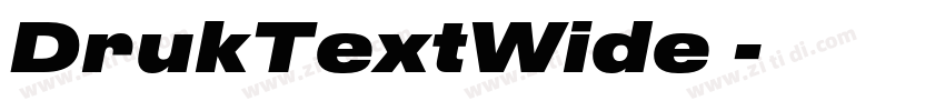 DrukTextWide 字体转换